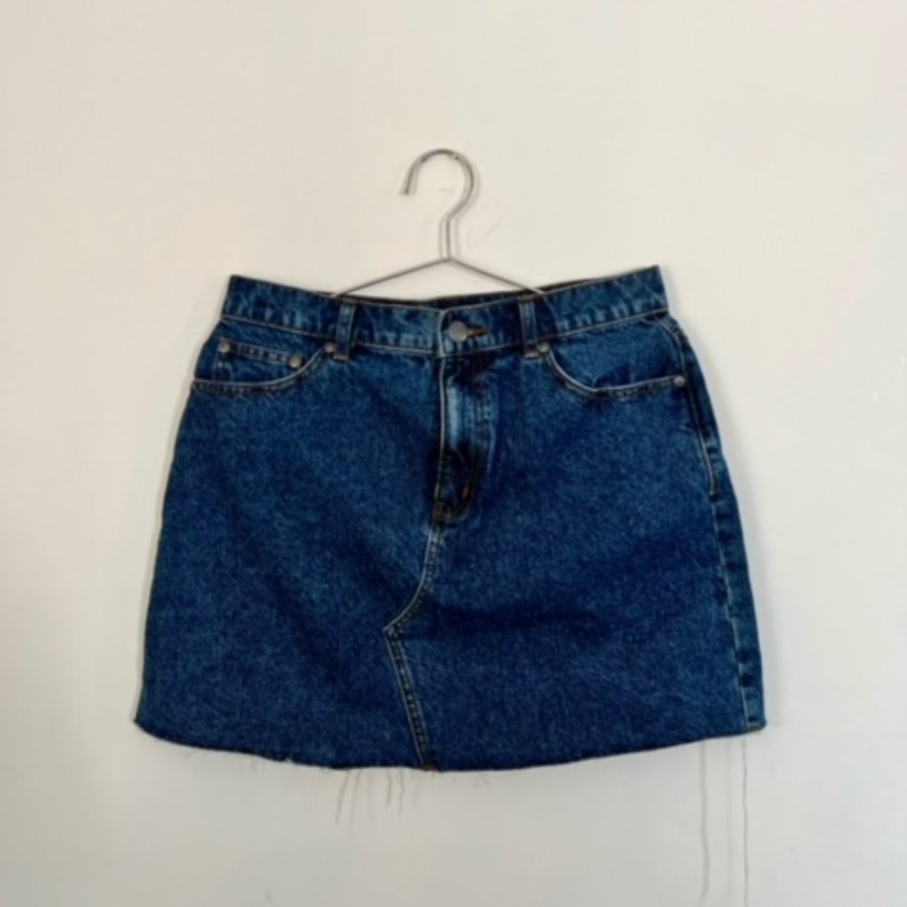 Sportsgirl Denim Mini Skirt, AU SIZE 12, US 8